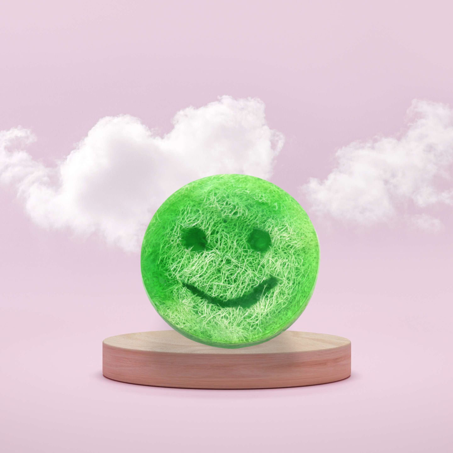 Peelingseife 'Happy Scrub' – Mango -  Natürliche Reinigung mit Luffa