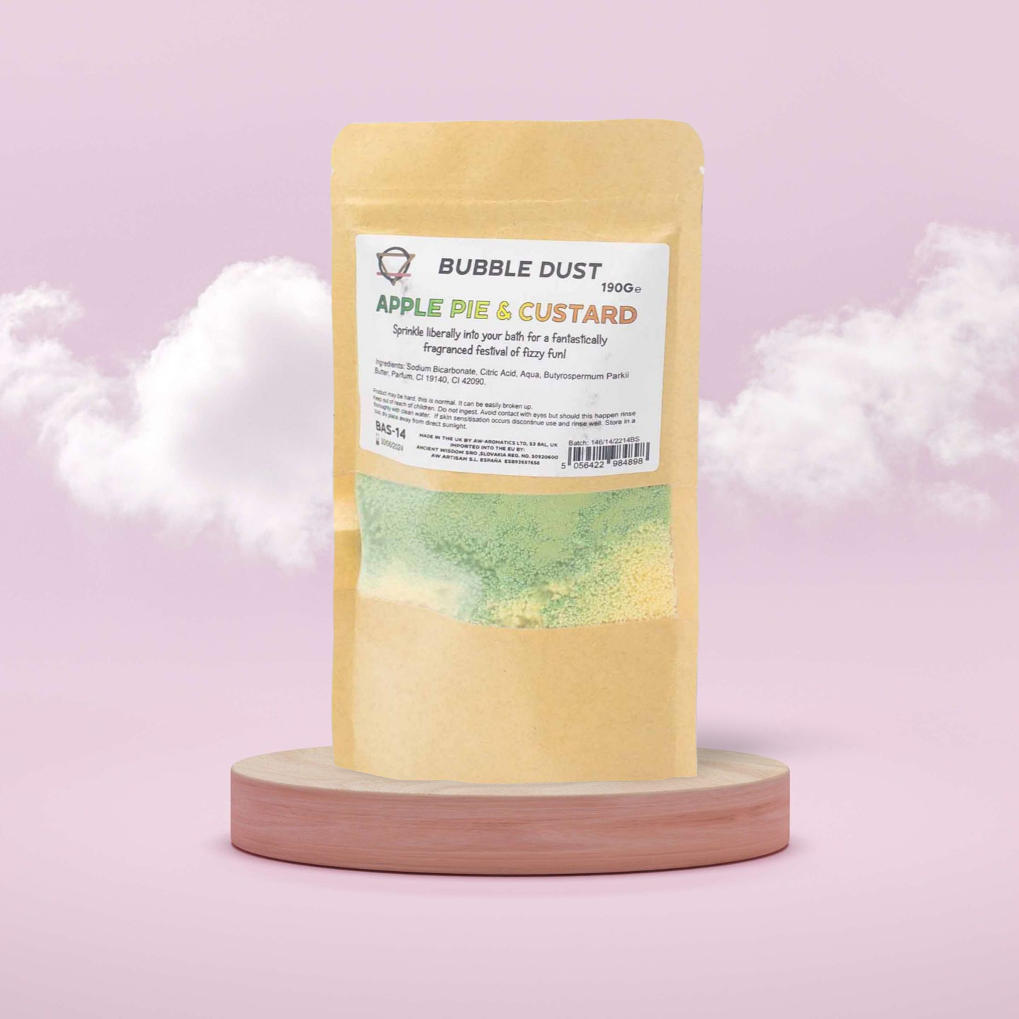 Verwöhnzauber im Bad - Apfelkuchen  & Vanillepudding - Dein Luxus-Badepulver