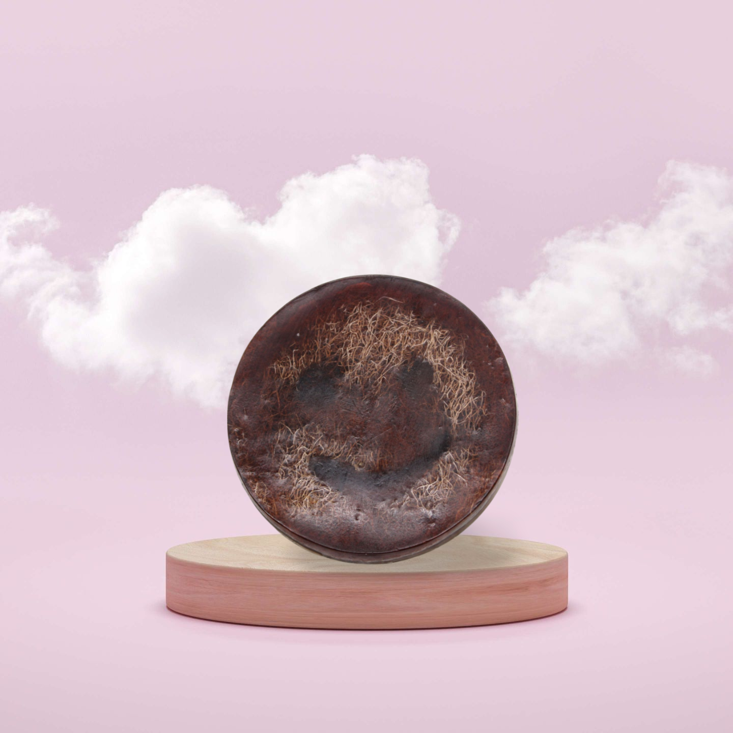 Peelingseife 'Happy Scrub' – Kokosnuss -  Natürliche Reinigung mit Luffa