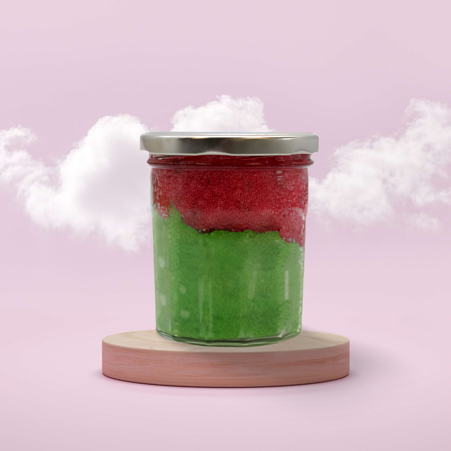 Handgemachtes Zuckerpeeling- Wassermelonen Daquiri - Körperpeeling für strahlende Haut